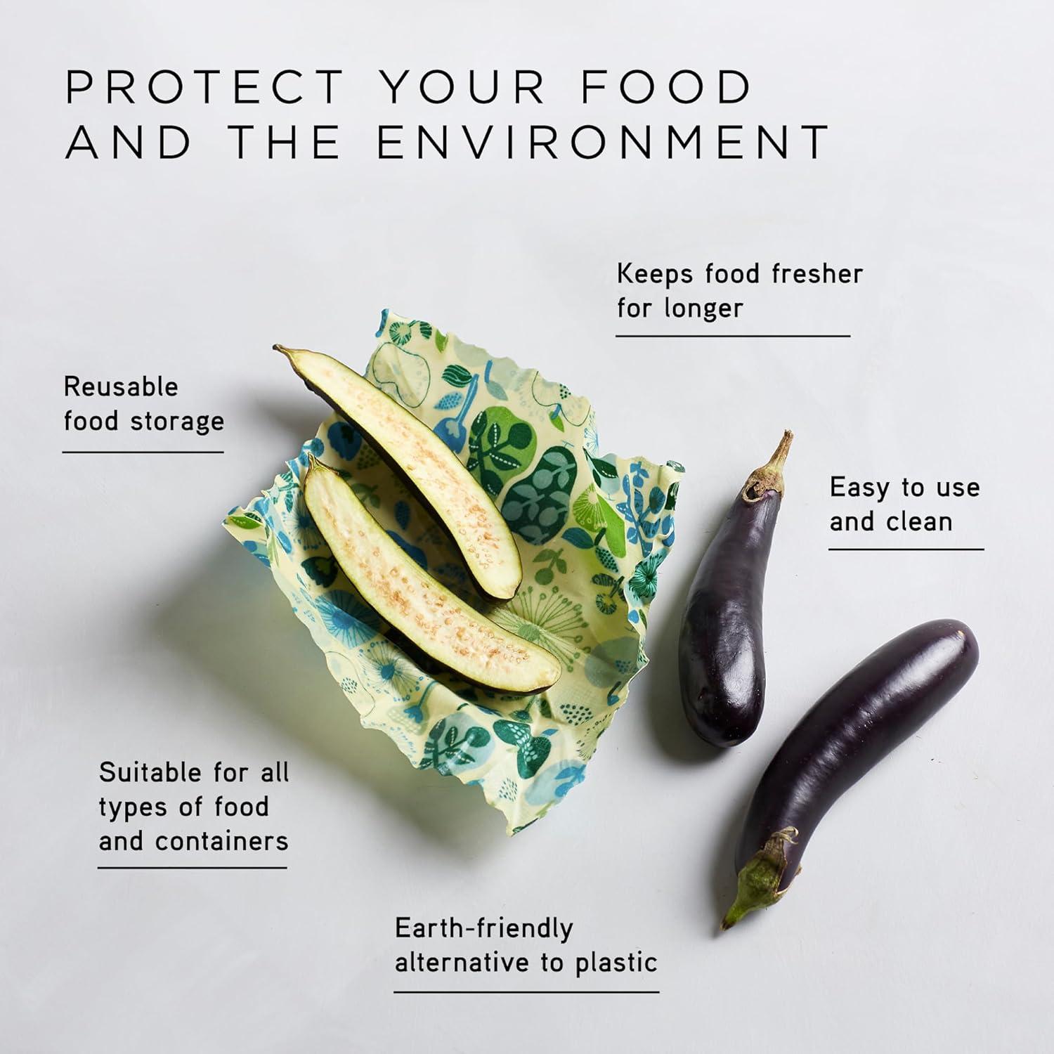 Envolturas de Cera de Abeja Honeybee - Paquete de 3 Tamaños