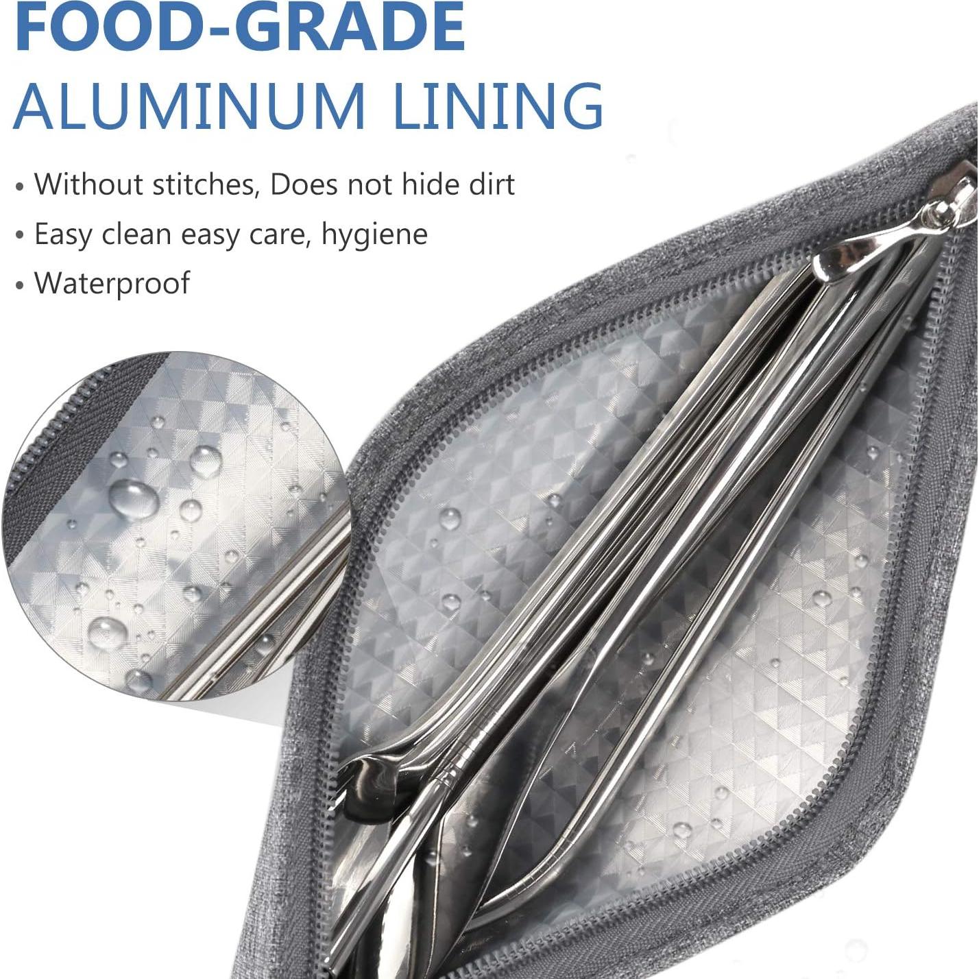 Funda Reutilizable para Pajitas Aosbos - Aluminio Grado Alimentario