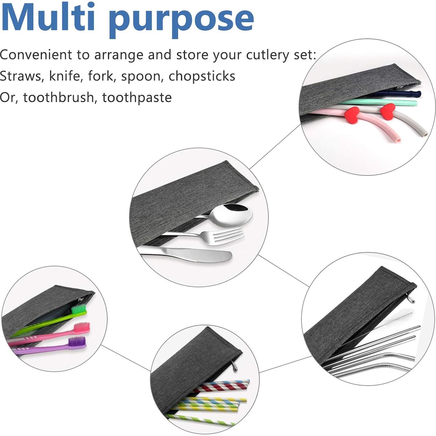 Funda Reutilizable para Pajitas Aosbos - Aluminio Grado Alimentario