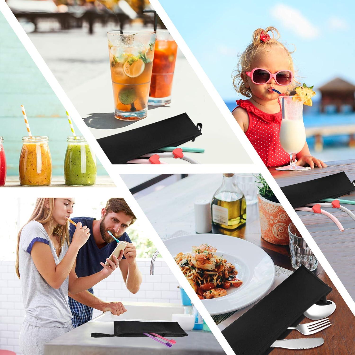 Funda de Utensilios de Viaje Aosbos - Revestimiento Aluminio Negro