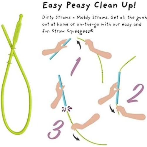 Popotes de Silicona Reutilizables Softy 30.48 cm para Tazas Stanley