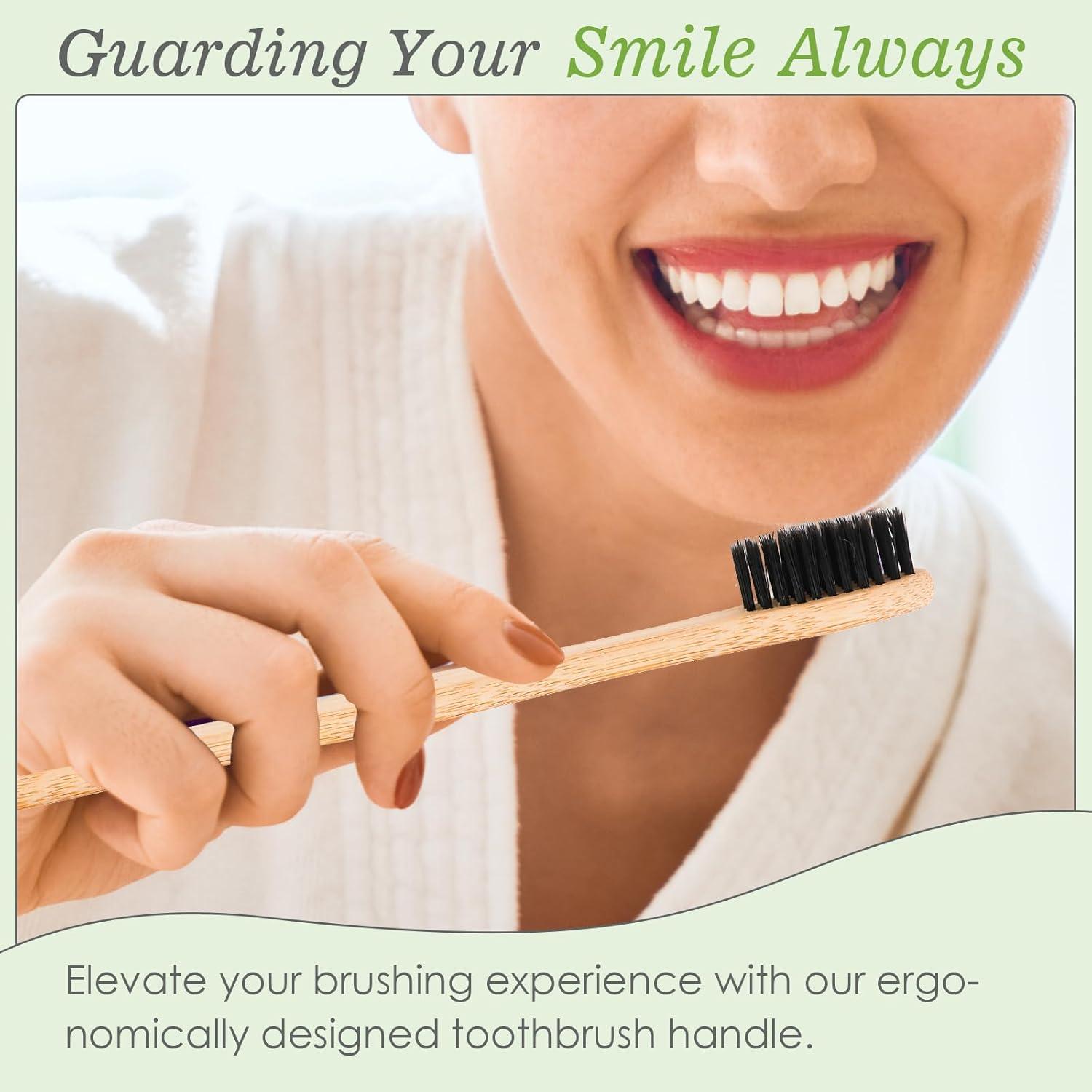 Paquete de 30 Cepillos de Dientes de Bambú Navona Ecológicos