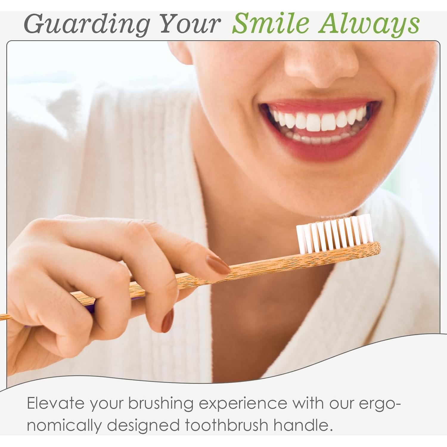 Paquete de 30 Cepillos de Dientes de Bambú Navona Ecológicos