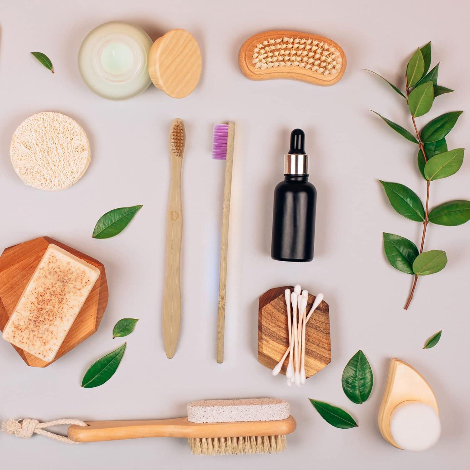 Cepillos de Dientes de Bambú Sieral - 120 Piezas Suaves 19cm