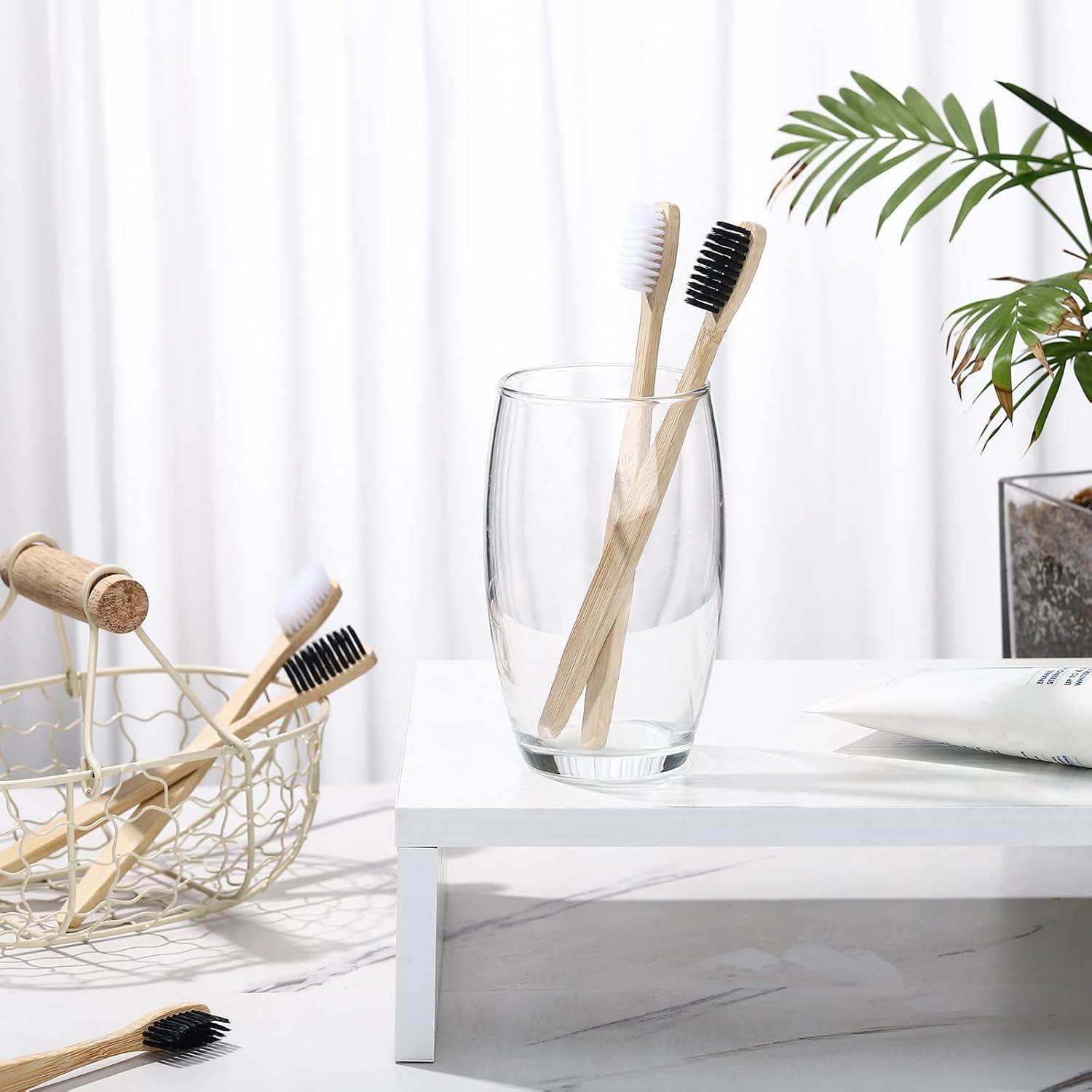 200 Cepillos de Dientes de Bambú Vesici Suaves para Adultos