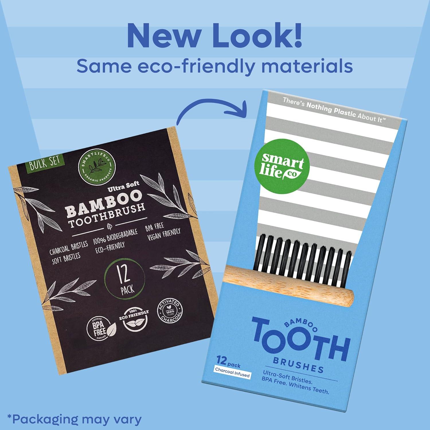 Cepillos de Dientes de Bambú SmartLifeco - Cerdas Suaves Ecológicas