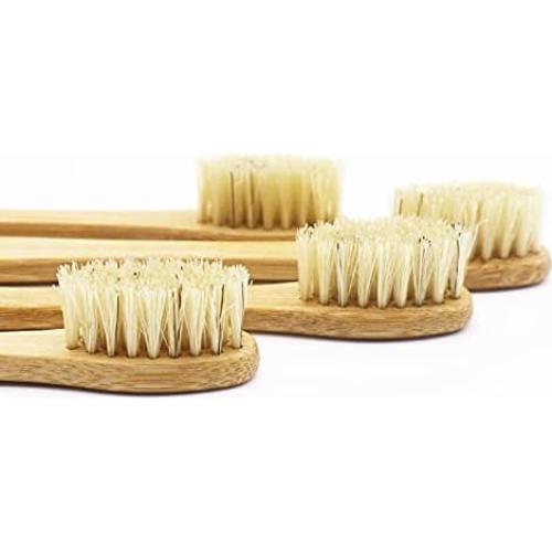 Cepillo de dientes de bambú N-amboo ecológico biodegradable - Paquete de 12