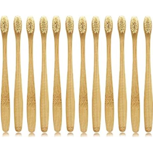 Cepillo de dientes de bambú N-amboo ecológico biodegradable - Paquete de 12