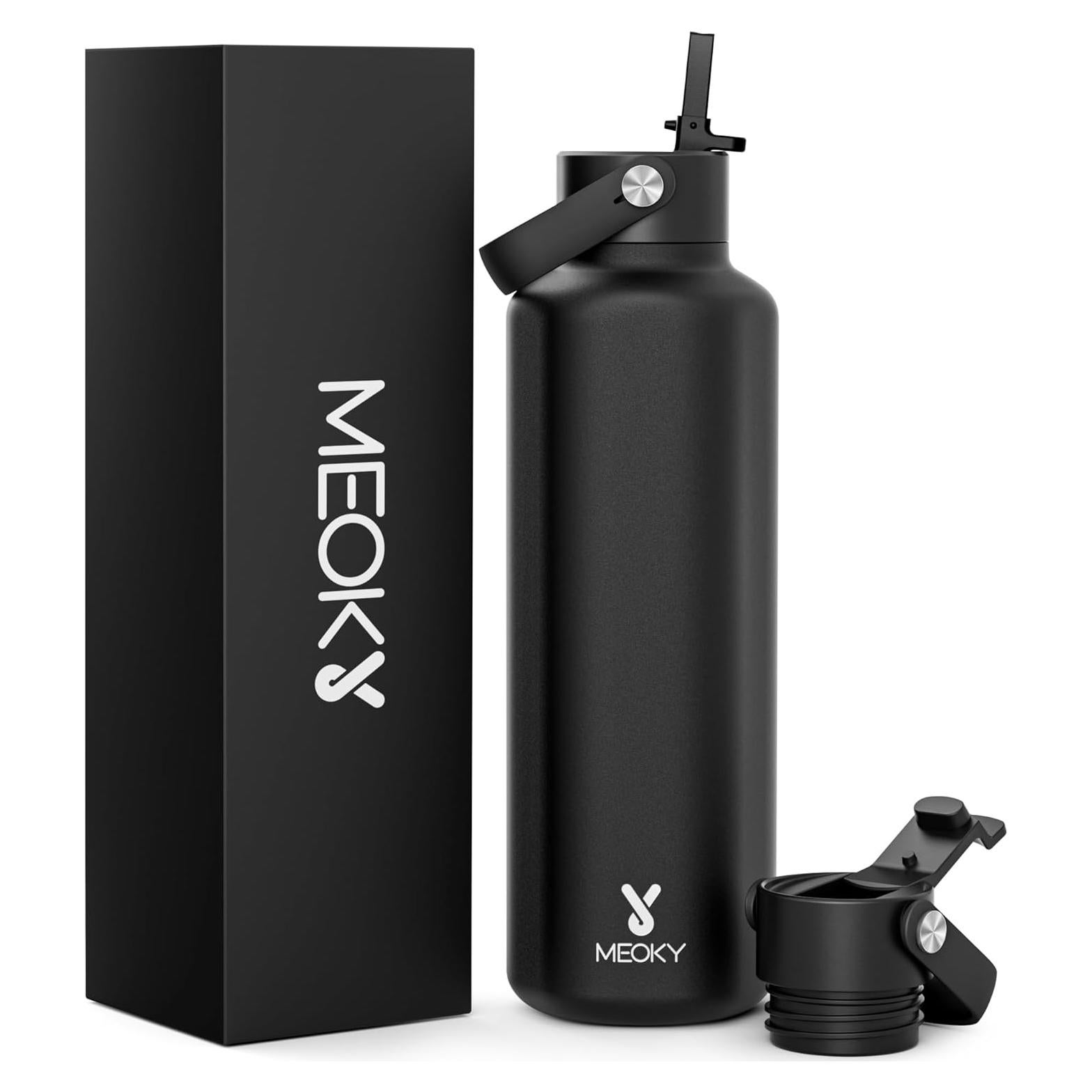 Botella de Agua Aislada Meoky 710 ml Acero Inoxidable Noche