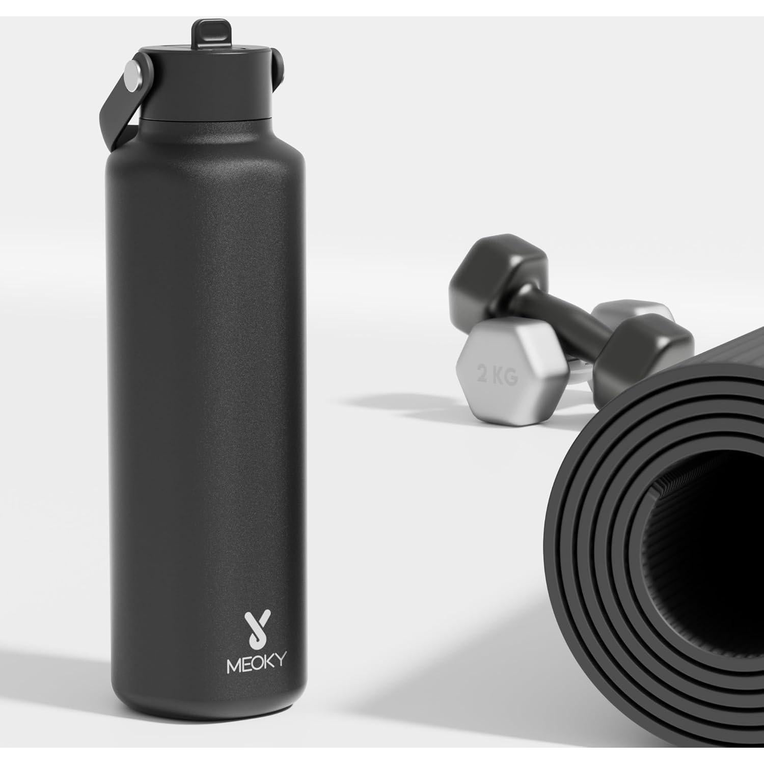 Botella de Agua Aislada Meoky 710 ml Acero Inoxidable Noche