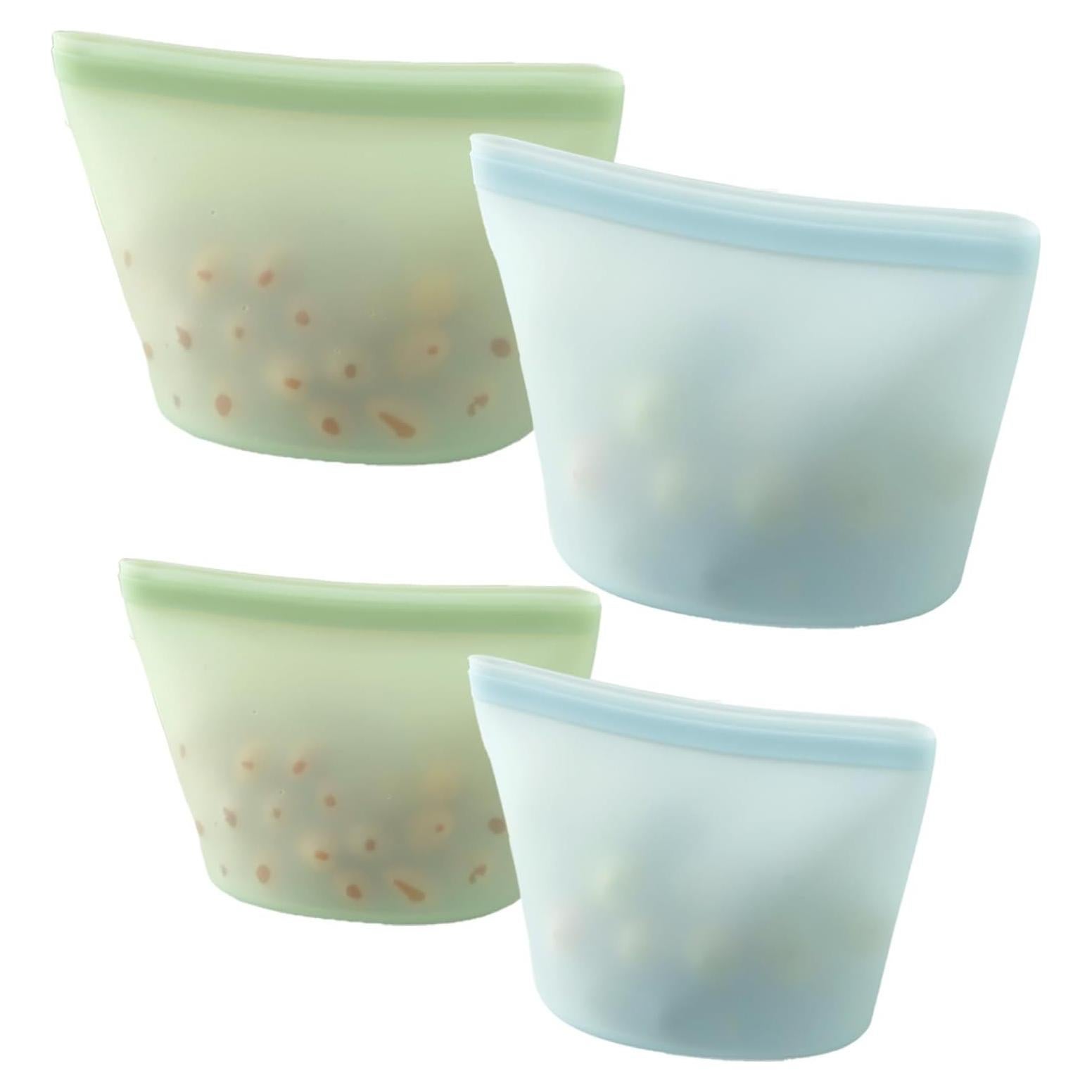 Bolsas de Almacenamiento de Silicona PandaEar 4 Pzas 1008ml 500ml