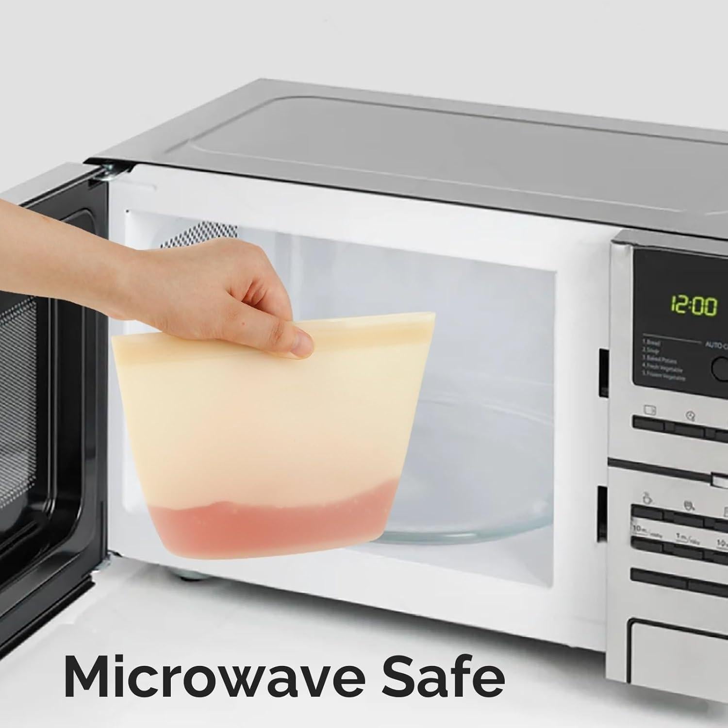 Bolsas de Almacenamiento de Silicona PandaEar 4 Pzas 1008ml 500ml