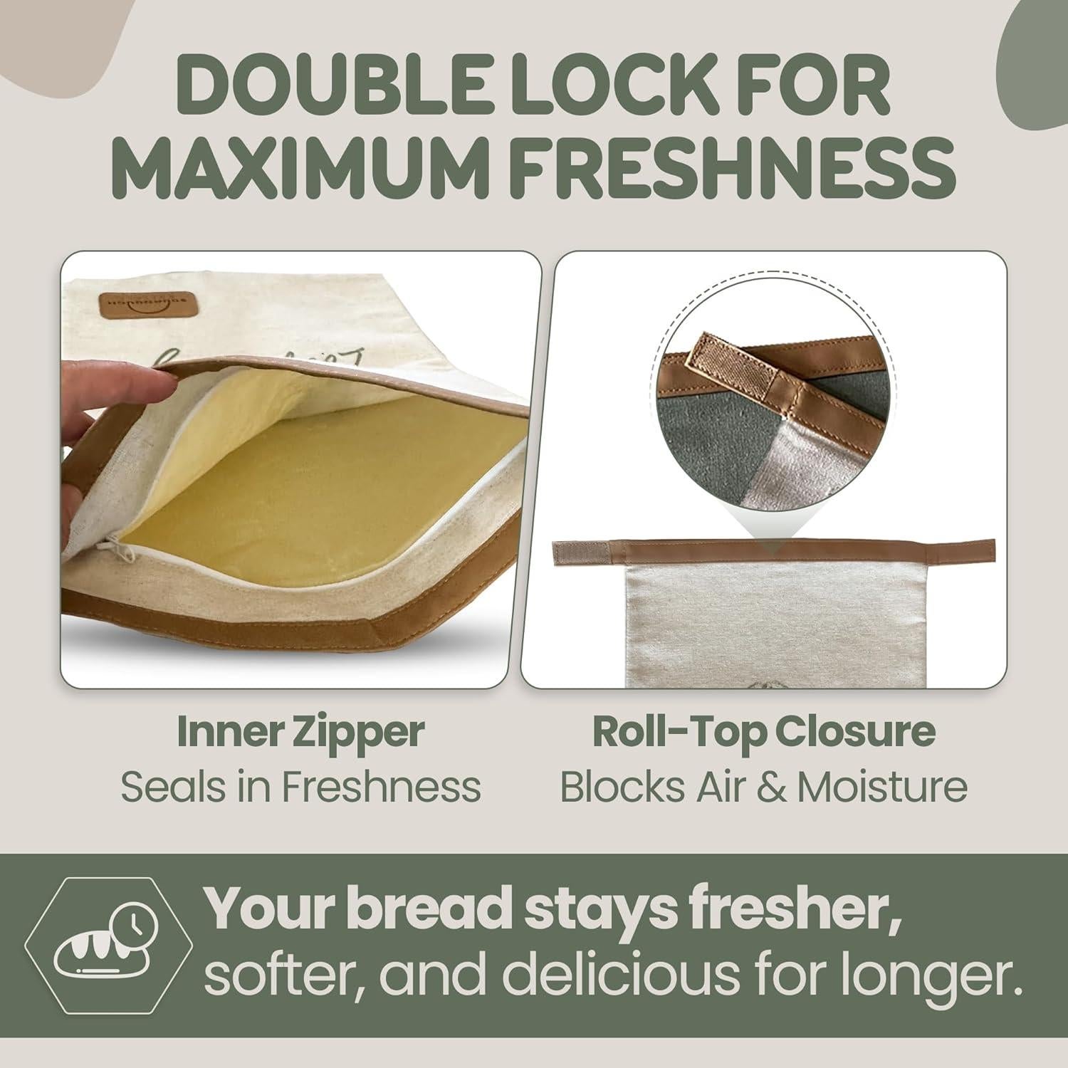 Bolsas de Pan de Cera de Abeja Orgánicas LOAF STORY XL 43x30cm