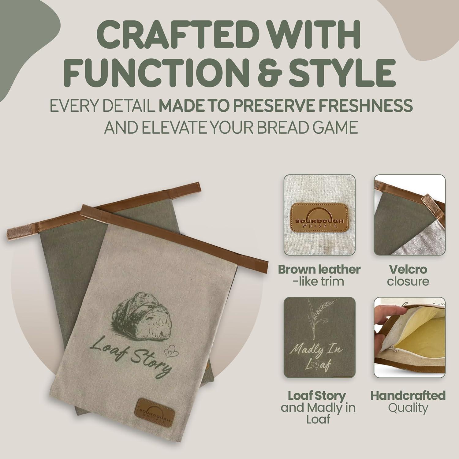 Bolsas de Pan de Cera de Abeja Orgánicas LOAF STORY XL 43x30cm