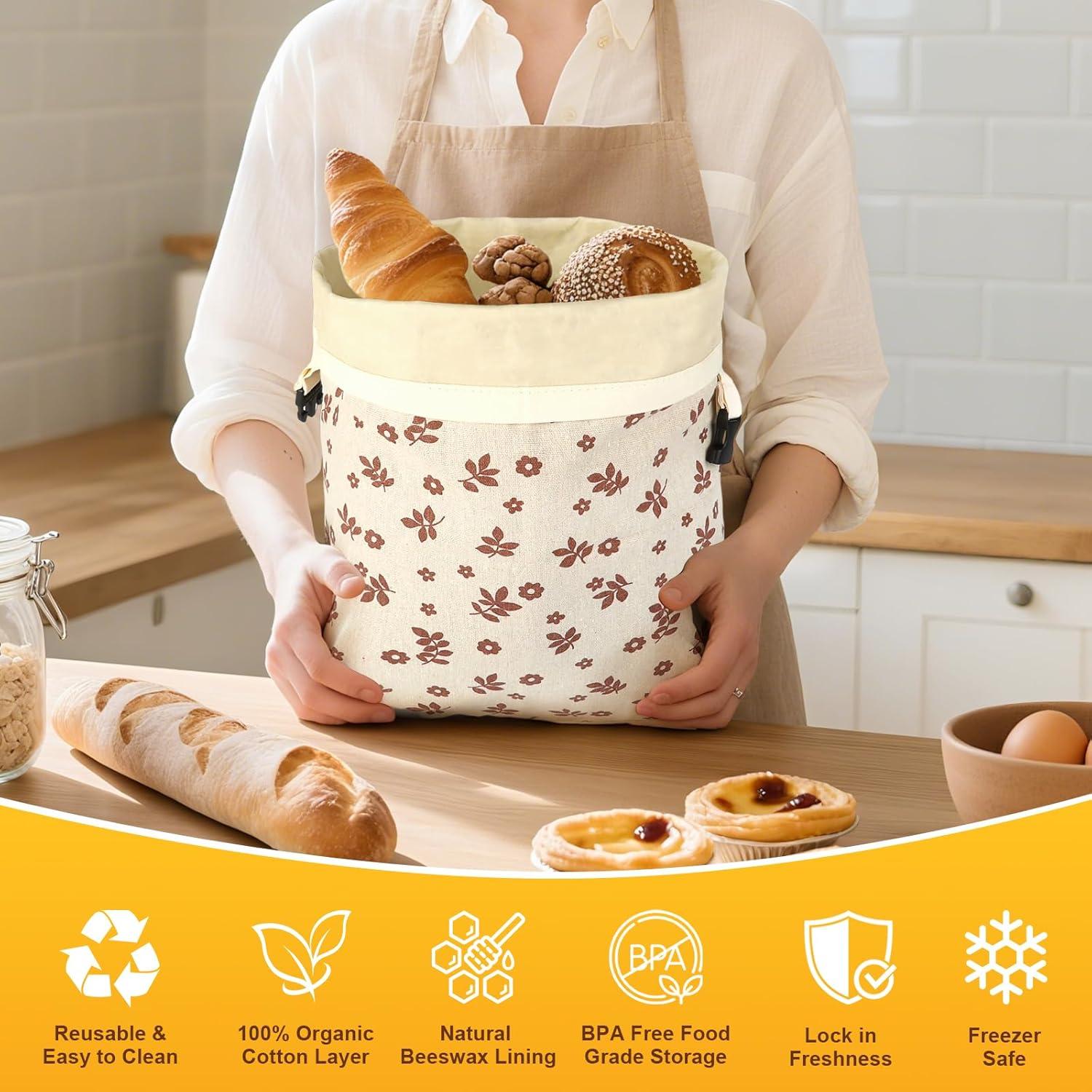 Bolsas de Pan de Cera de Abeja MOCCOOL 2 Unidades 42x32 cm