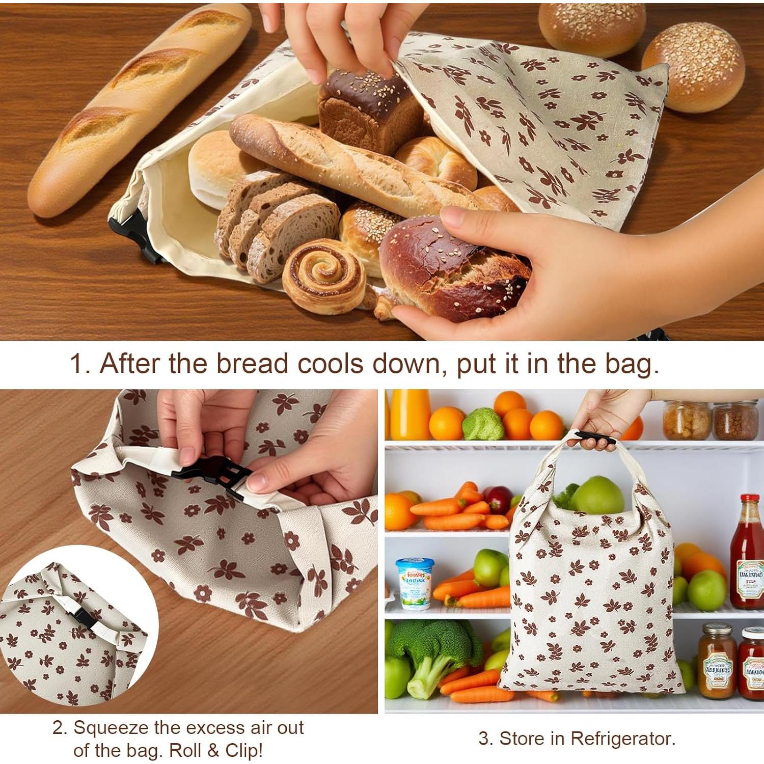 Bolsas de Pan de Cera de Abeja MOCCOOL 2 Unidades 42x32 cm