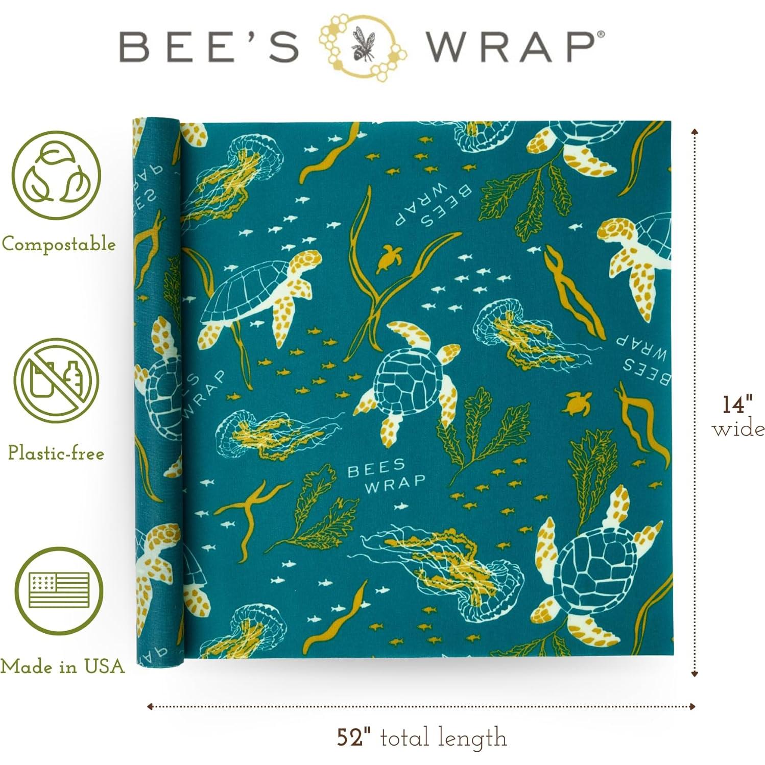 Paquete de 2 Rollos Bee's Wrap Ecológicos 35.56x132.08 cm