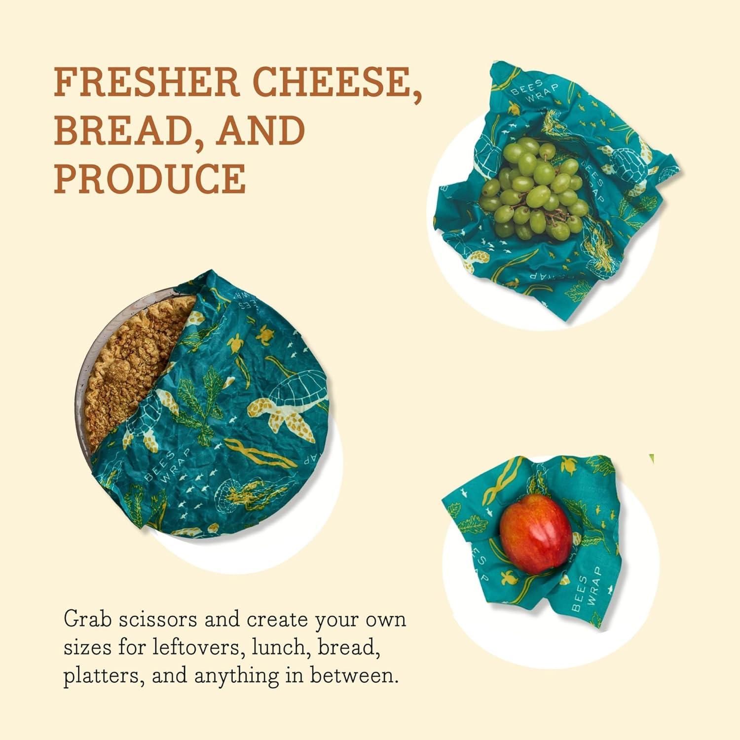 Paquete de 2 Rollos Bee's Wrap Ecológicos 35.56x132.08 cm