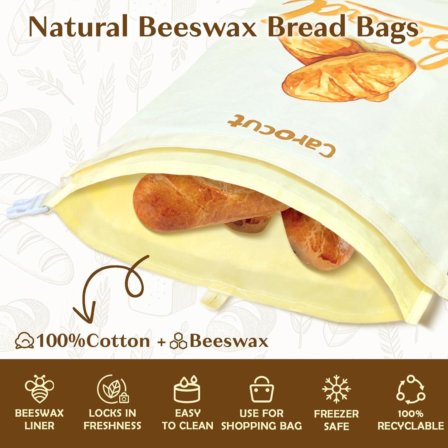 Bolsas de Pan de Cera de Abeja CAROCUT - 2 Unidades 43.2x33 cm