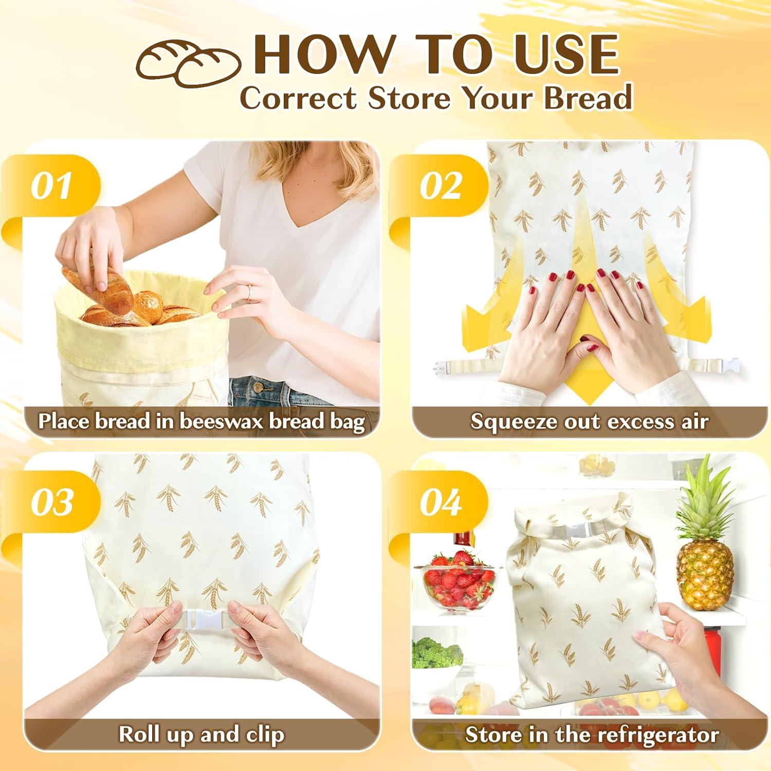 Bolsas de Pan de Cera de Abeja CAROCUT - 2 Unidades 43.2x33 cm