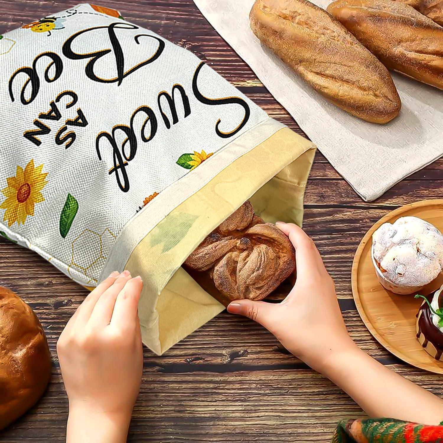 Juego de 2 Bolsas de Pan Reutilizables PACOTK 40.6x31.8cm