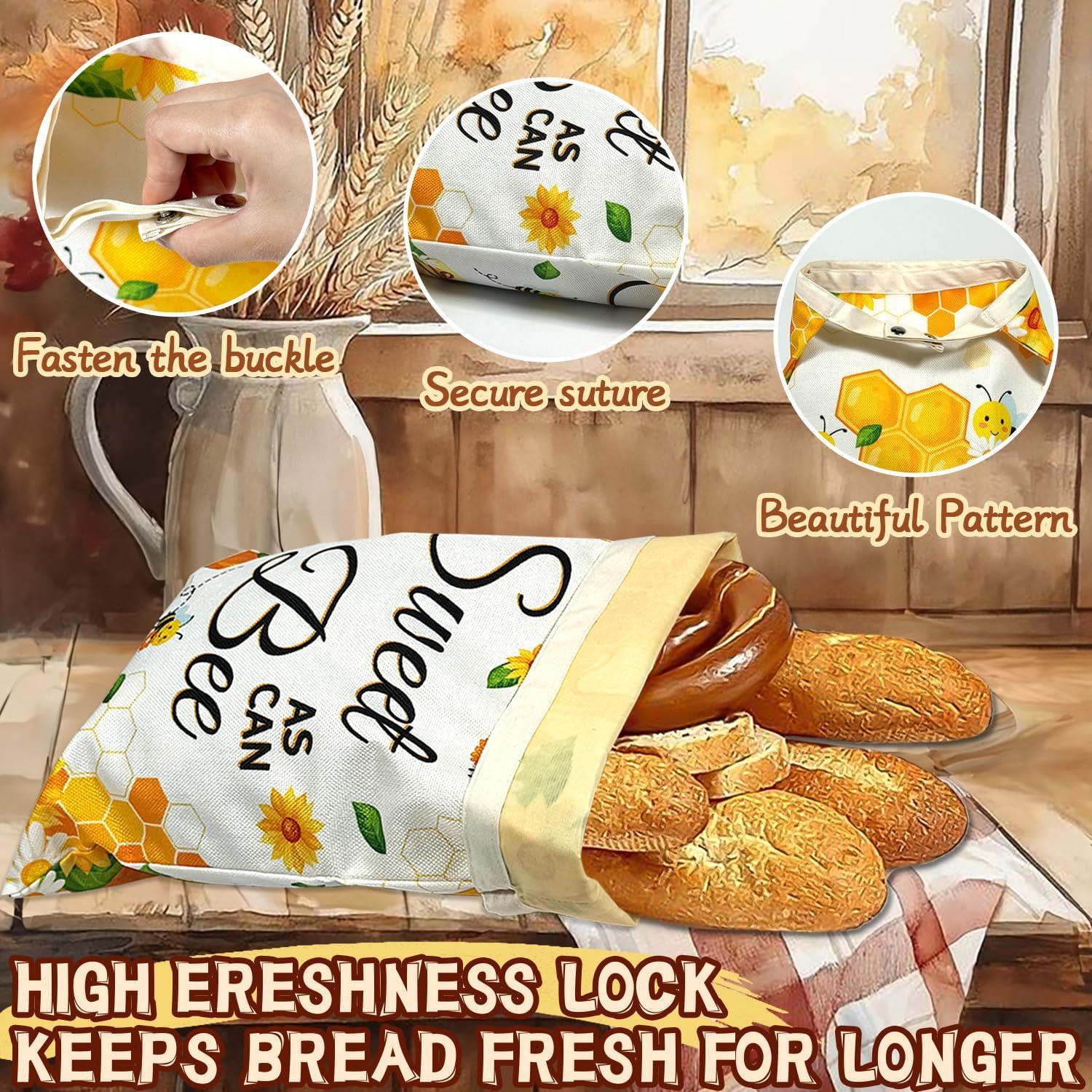 Juego de 2 Bolsas de Pan Reutilizables PACOTK 40.6x31.8cm