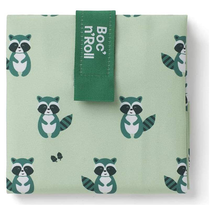 Bolsa de Sándwich Reutilizable ROLL'EAT Boc'n'Roll Mapache