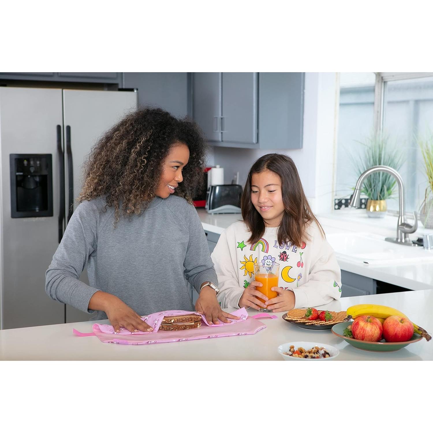 Bolsa de Sándwich Reutilizable ROLL'EAT Boc'n'Roll Mapache