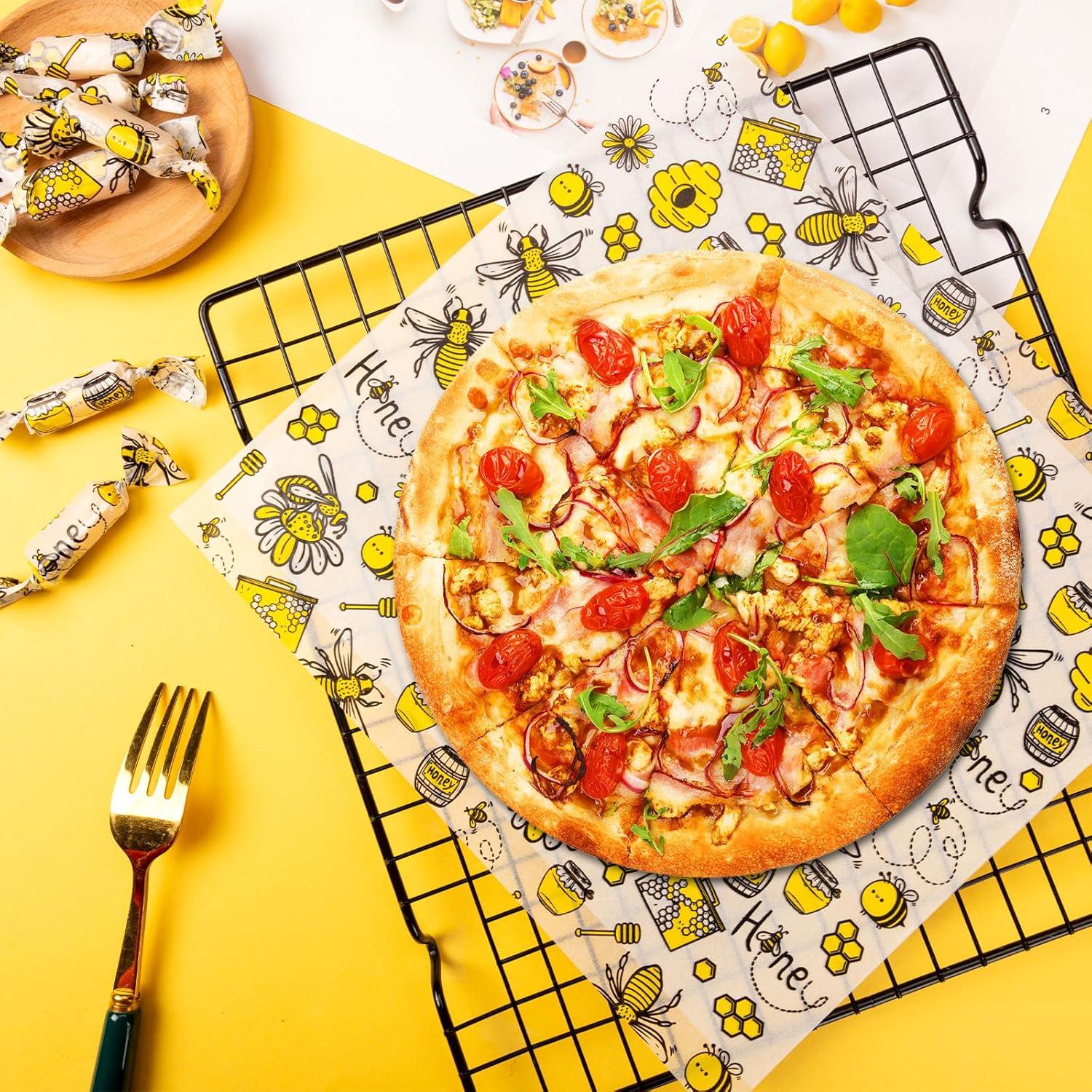 200 Hojas de Papel Encerado KVCSYAW para Comida 21.8x24.9cm