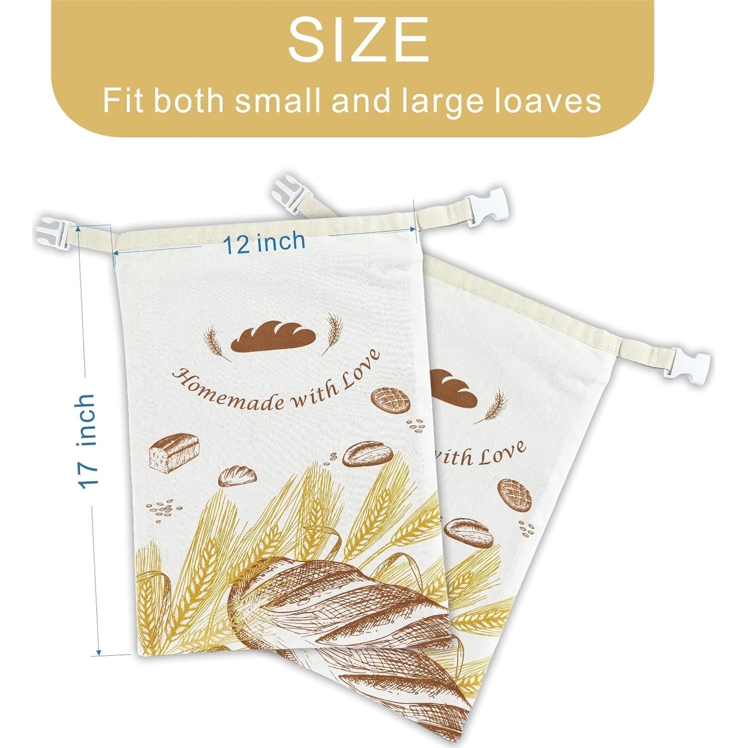 Bolsas de Pan Ecológicas Cazlon - 2 Unidades 30.5x43.2 cm