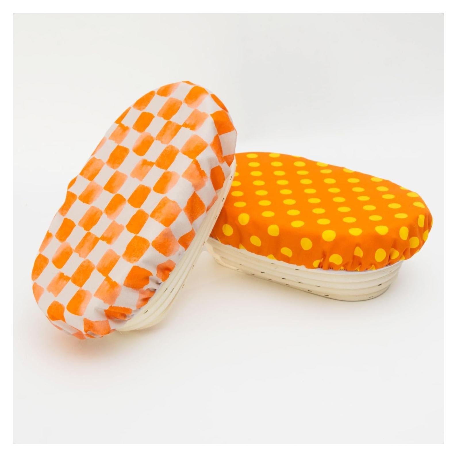 Pack de 2 Cubiertas Ovaladas de 25 cm GNHUT para Masa Madre