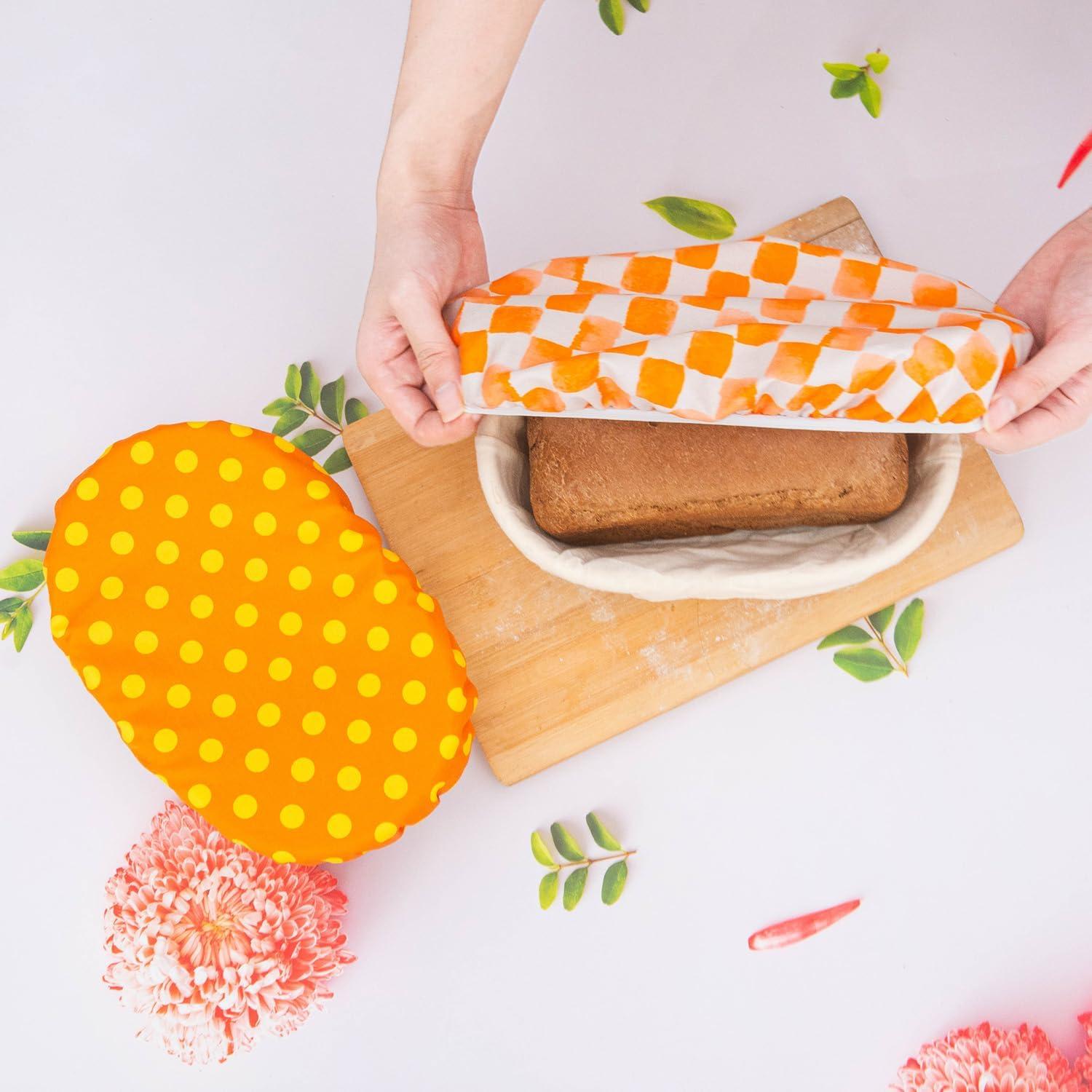 Pack de 2 Cubiertas Ovaladas de 25 cm GNHUT para Masa Madre