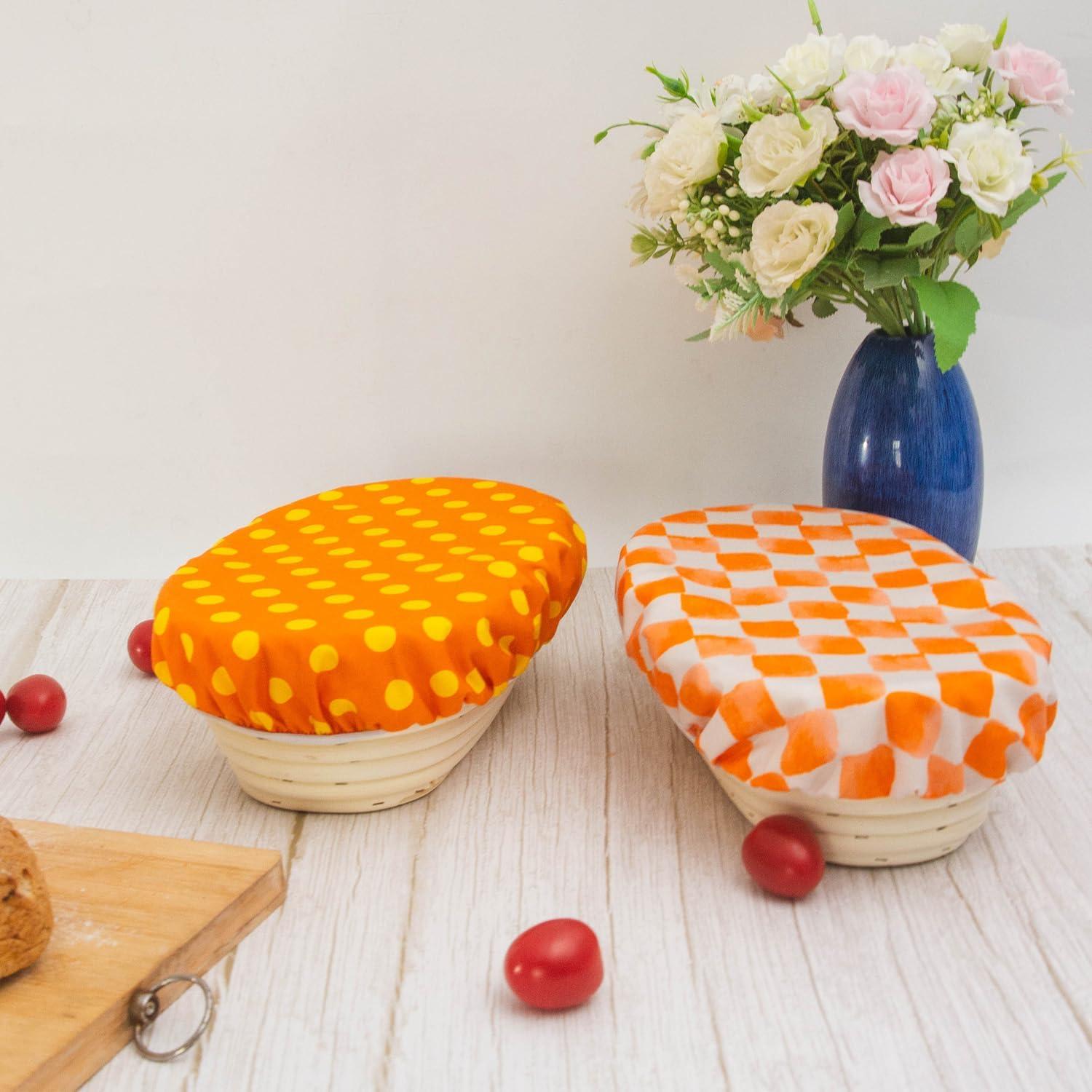 Pack de 2 Cubiertas Ovaladas de 25 cm GNHUT para Masa Madre