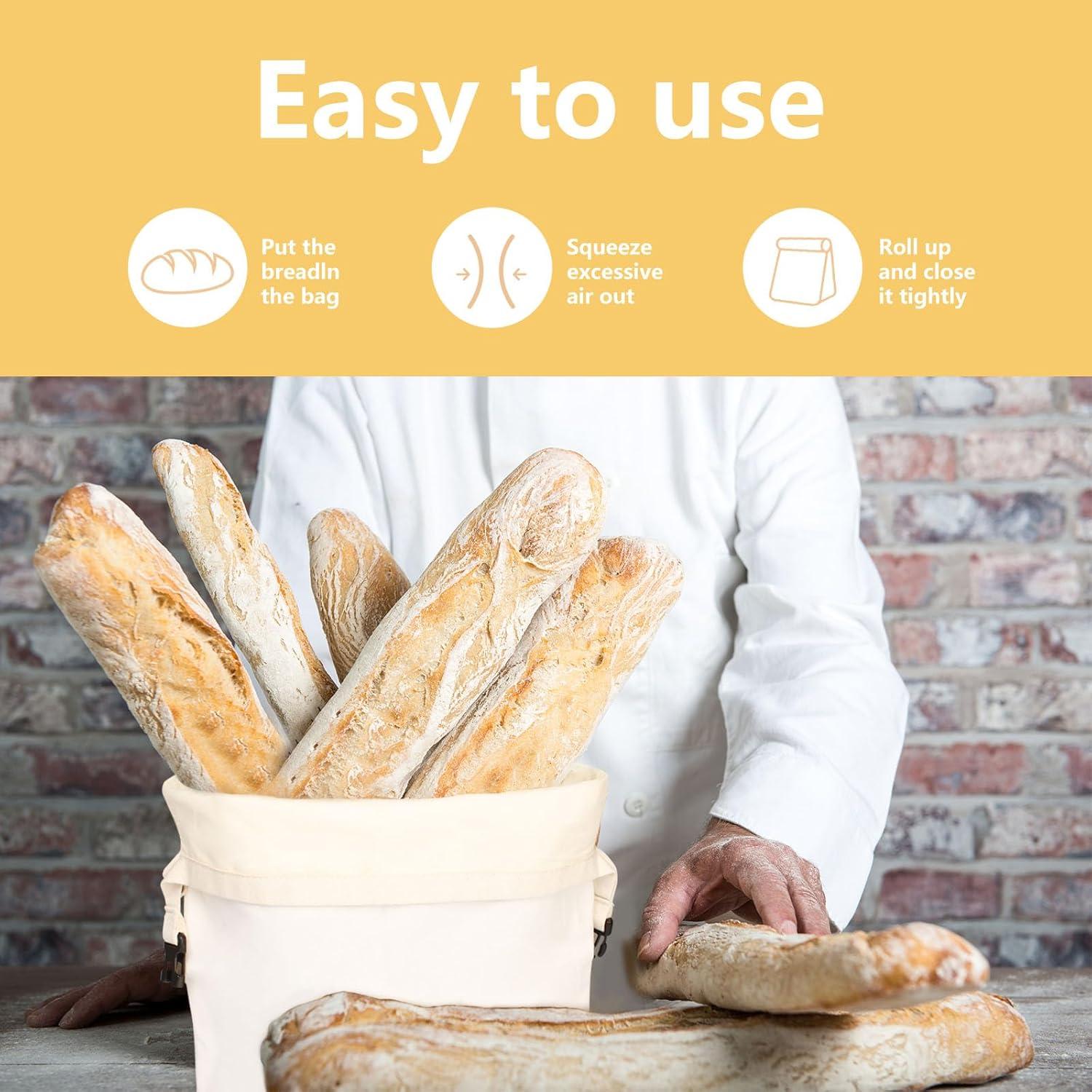 Bolsas de Pan Ecológicas LAKEICUP - 2 Unidades 42.9x34 cm