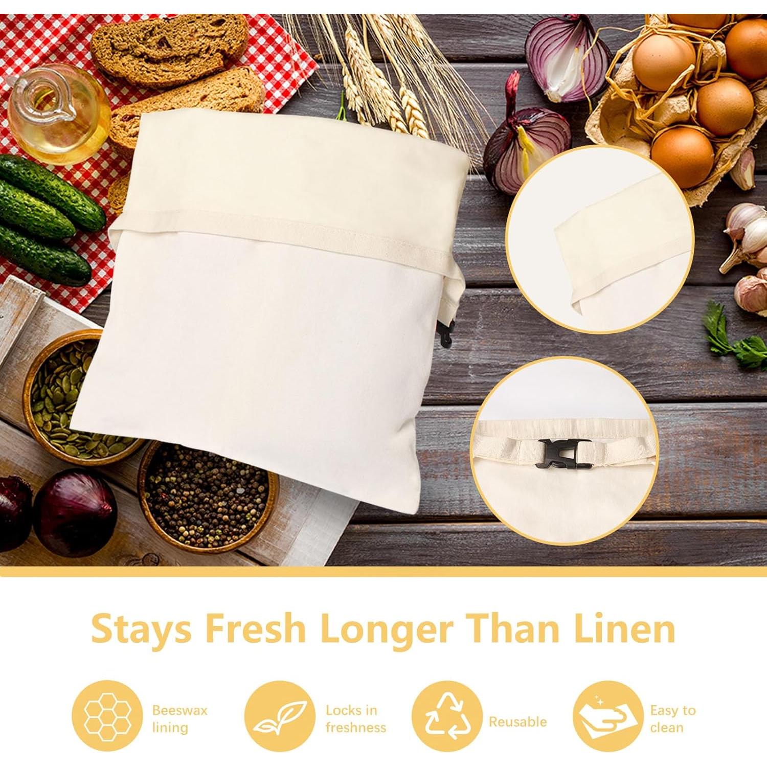 Bolsas de Pan Ecológicas LAKEICUP - 2 Unidades 42.9x34 cm