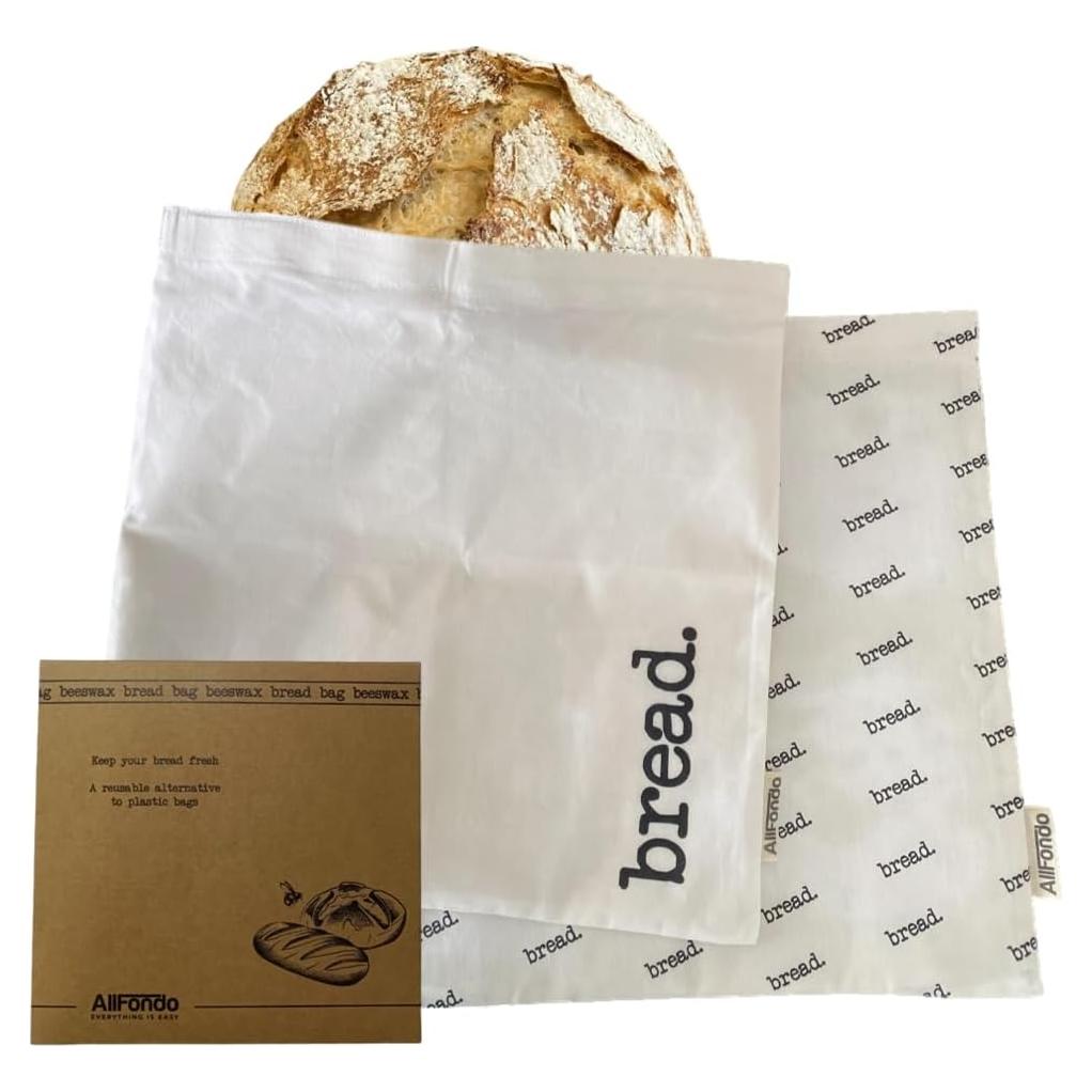 Bolsas Reutilizables de Cera de Abeja ALLFONDO - 2 Paquete