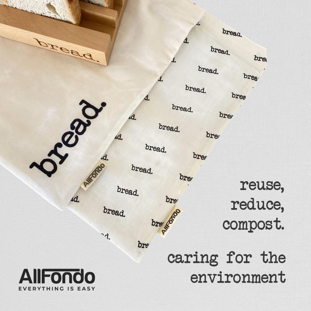 Bolsas Reutilizables de Cera de Abeja ALLFONDO - 2 Paquete