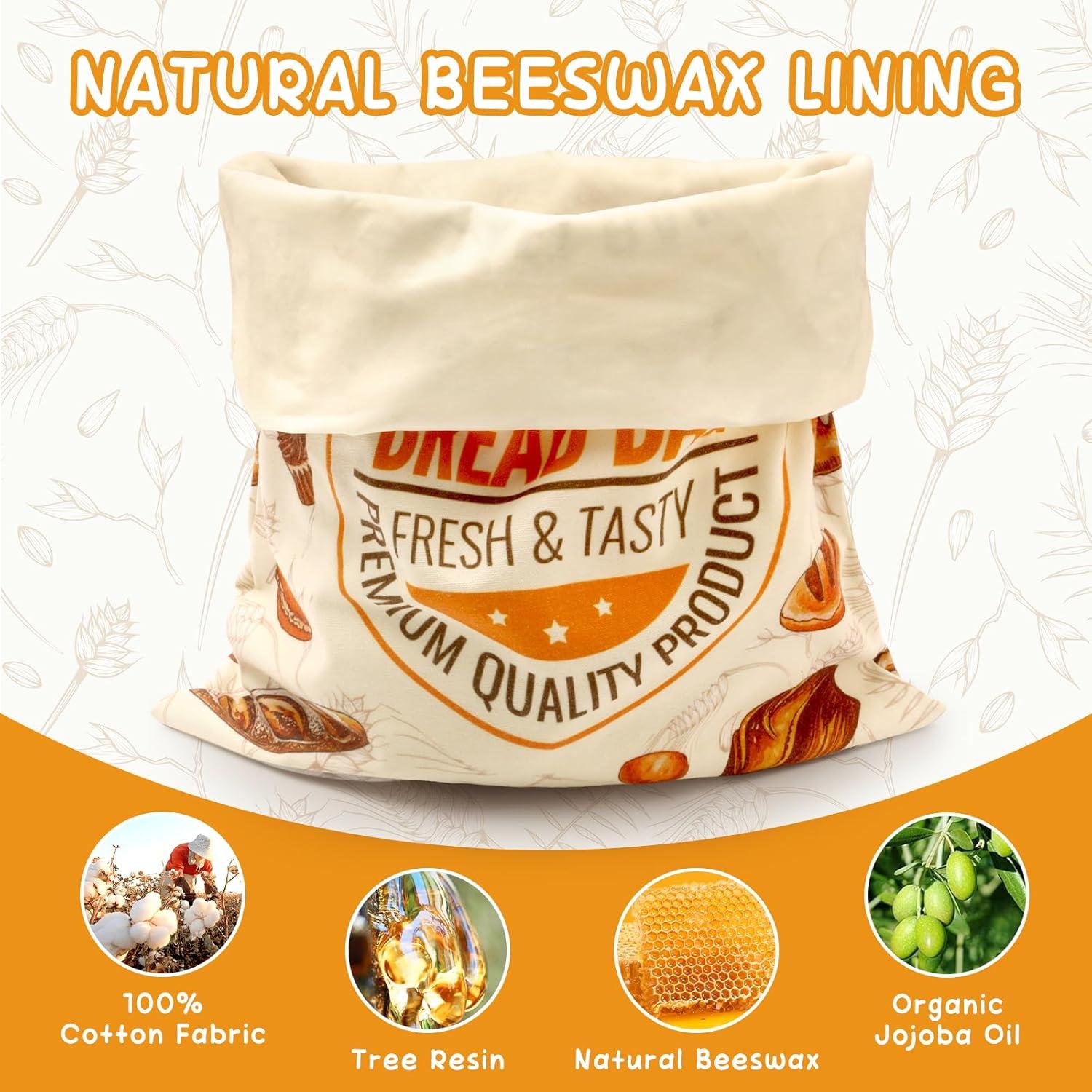 Bolsas de Pan de Cera de Abeja FWOARFTER 33x43 cm - 2 Unidades