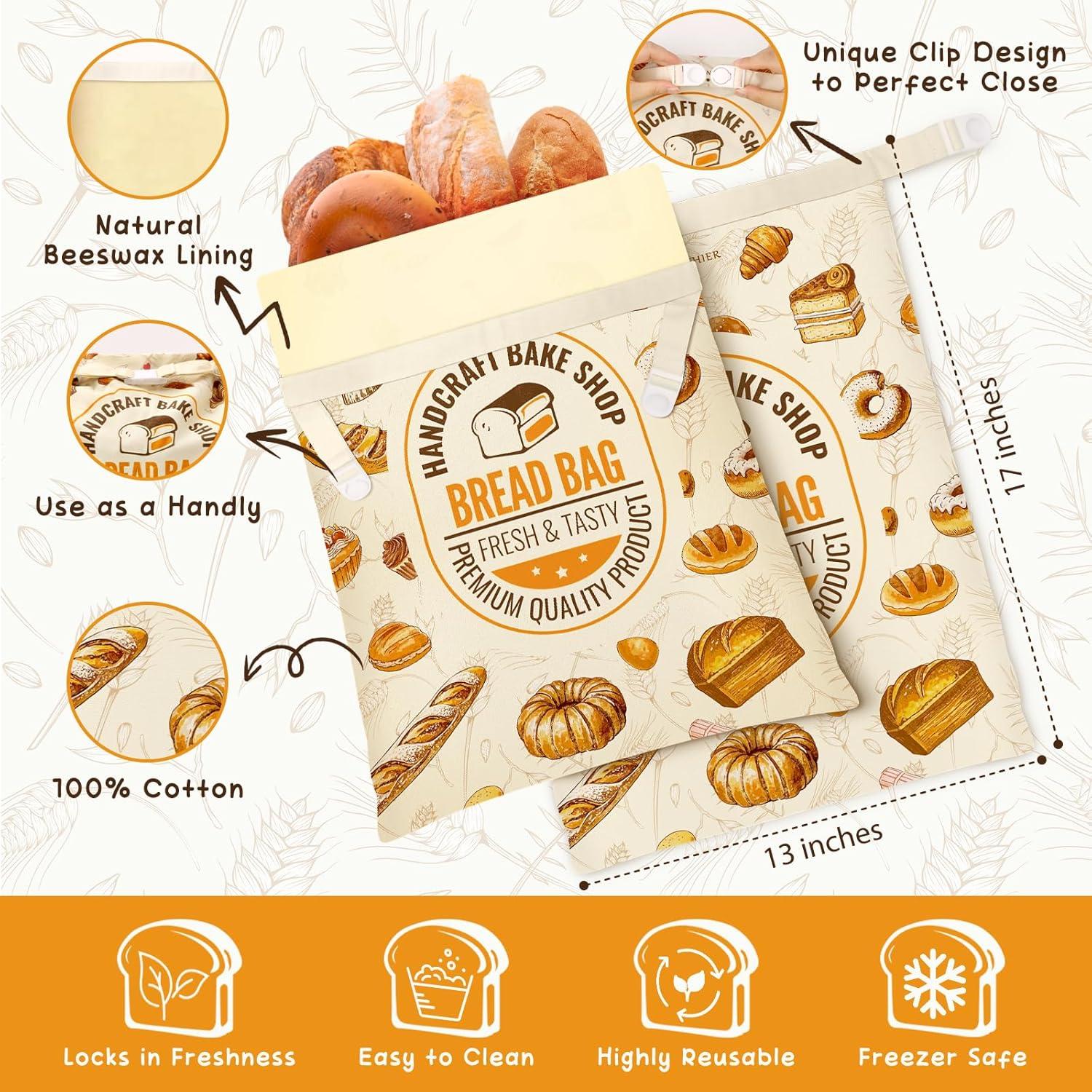 Bolsas de Pan de Cera de Abeja FWOARFTER 33x43 cm - 2 Unidades