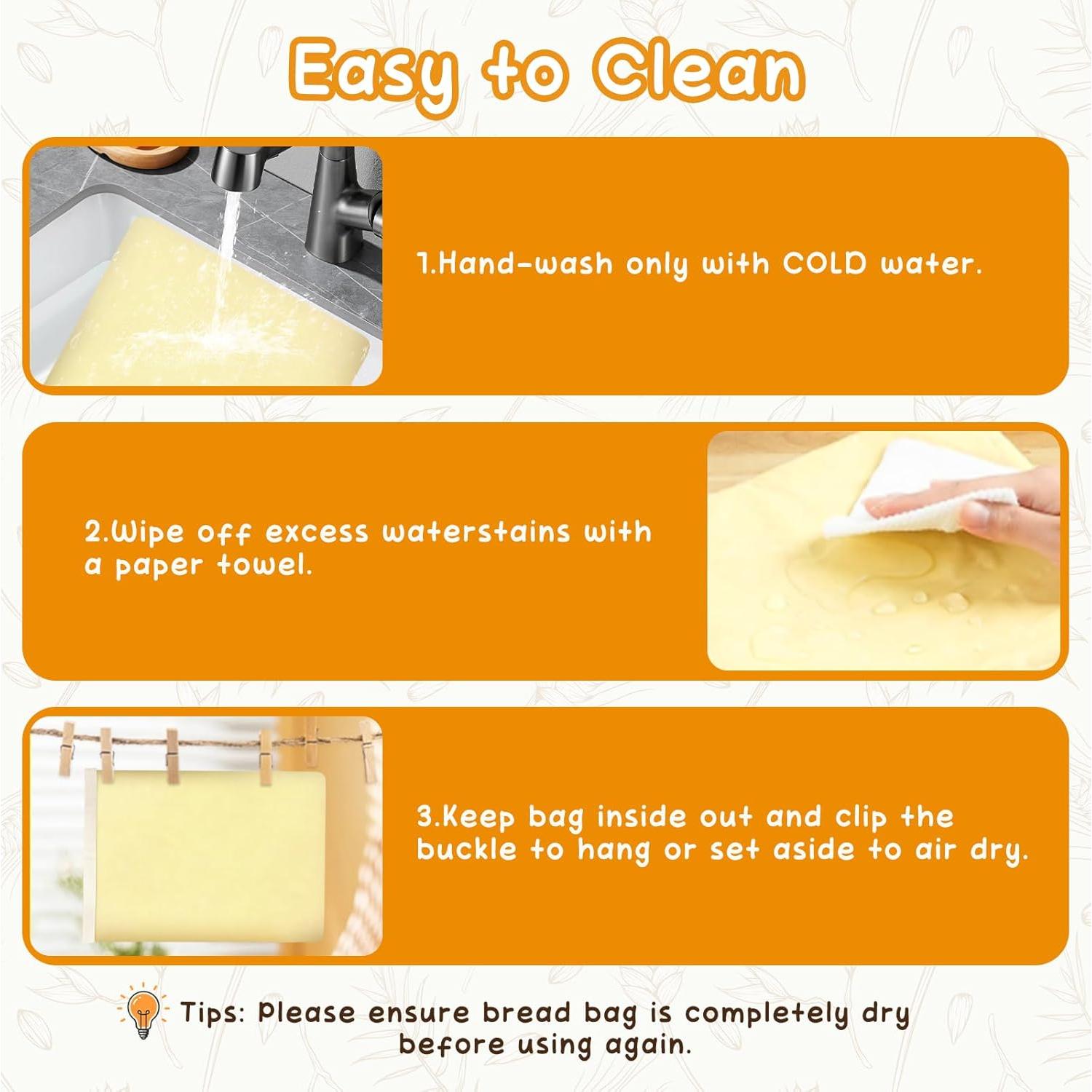 Bolsas de Pan de Cera de Abeja FWOARFTER 33x43 cm - 2 Unidades