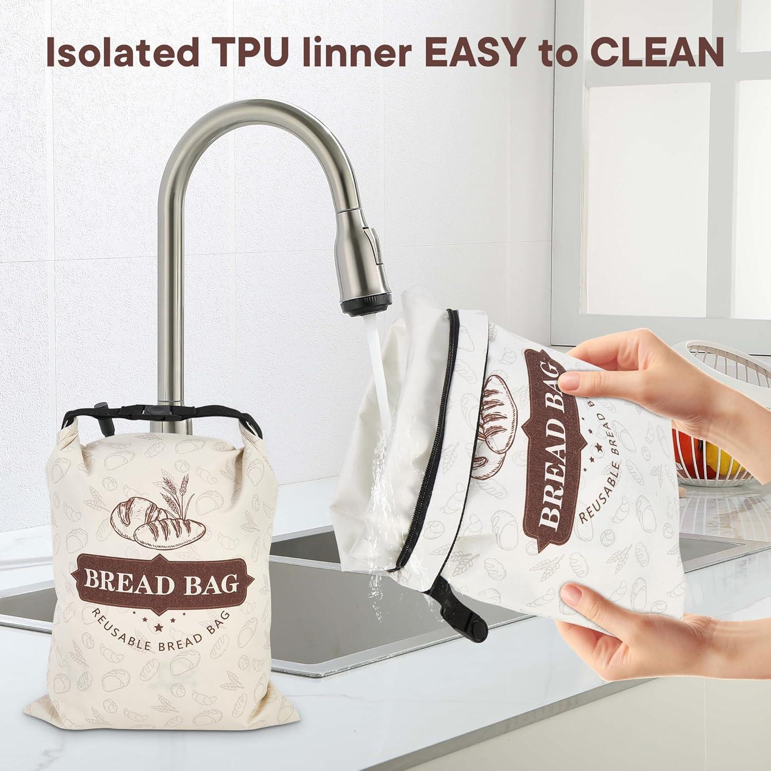 Bolsa de Almacenamiento para Pan Prcivr Grande 42x32cm Reutilizable