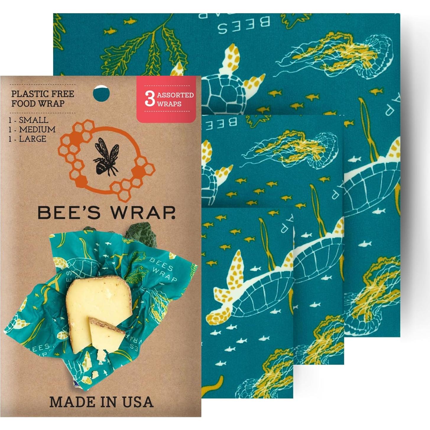 Envolturas de Cera de Abeja Ecológicas - 6 Piezas Reutilizables