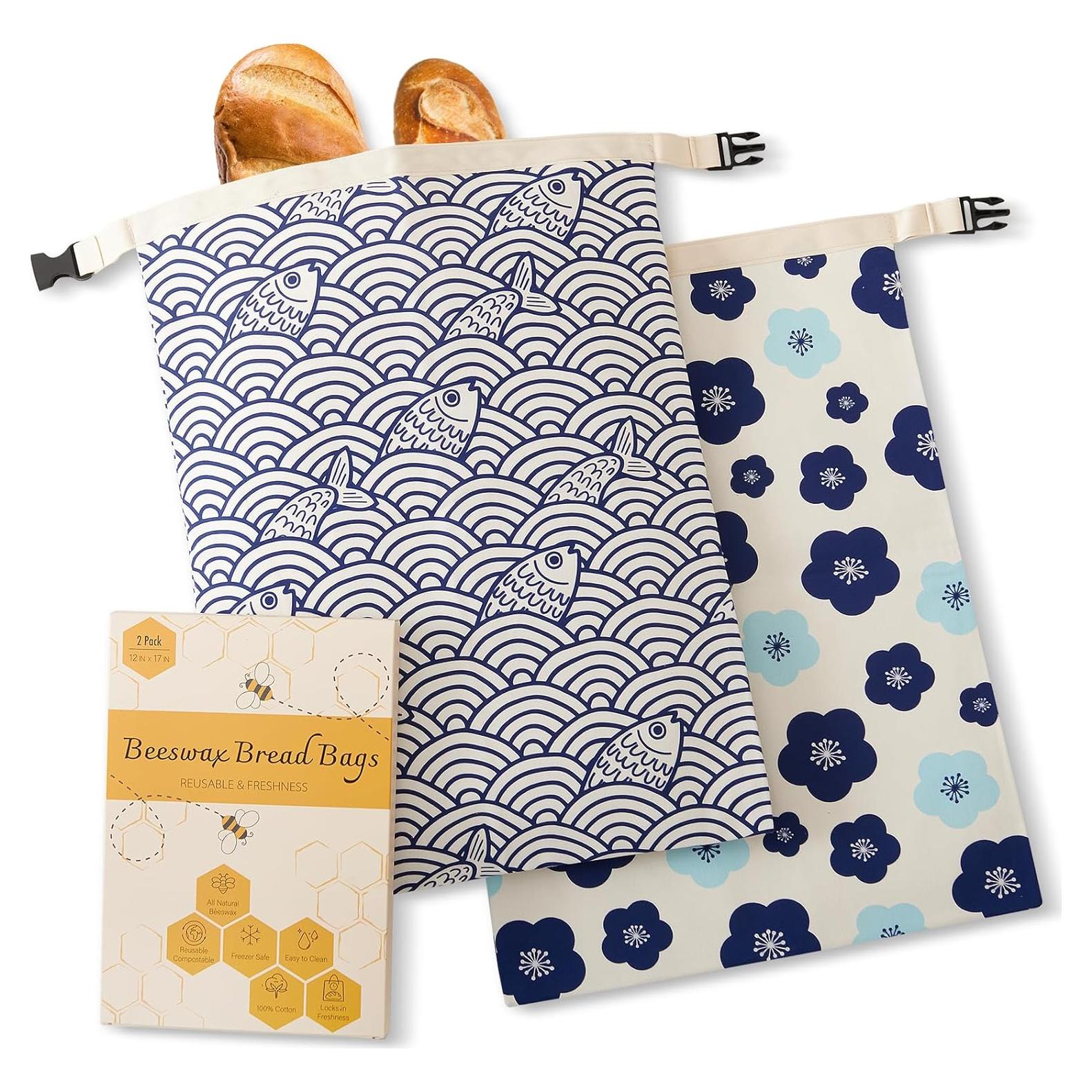 Bolsas de Pan de Cera de Abeja Augine - 2 Unidades 30x43 cm