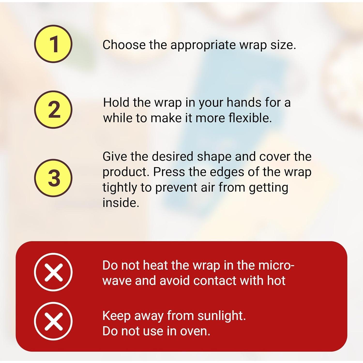 Envolturas Reutilizables de Cera de Soja EZGOODZ - Pack de 3