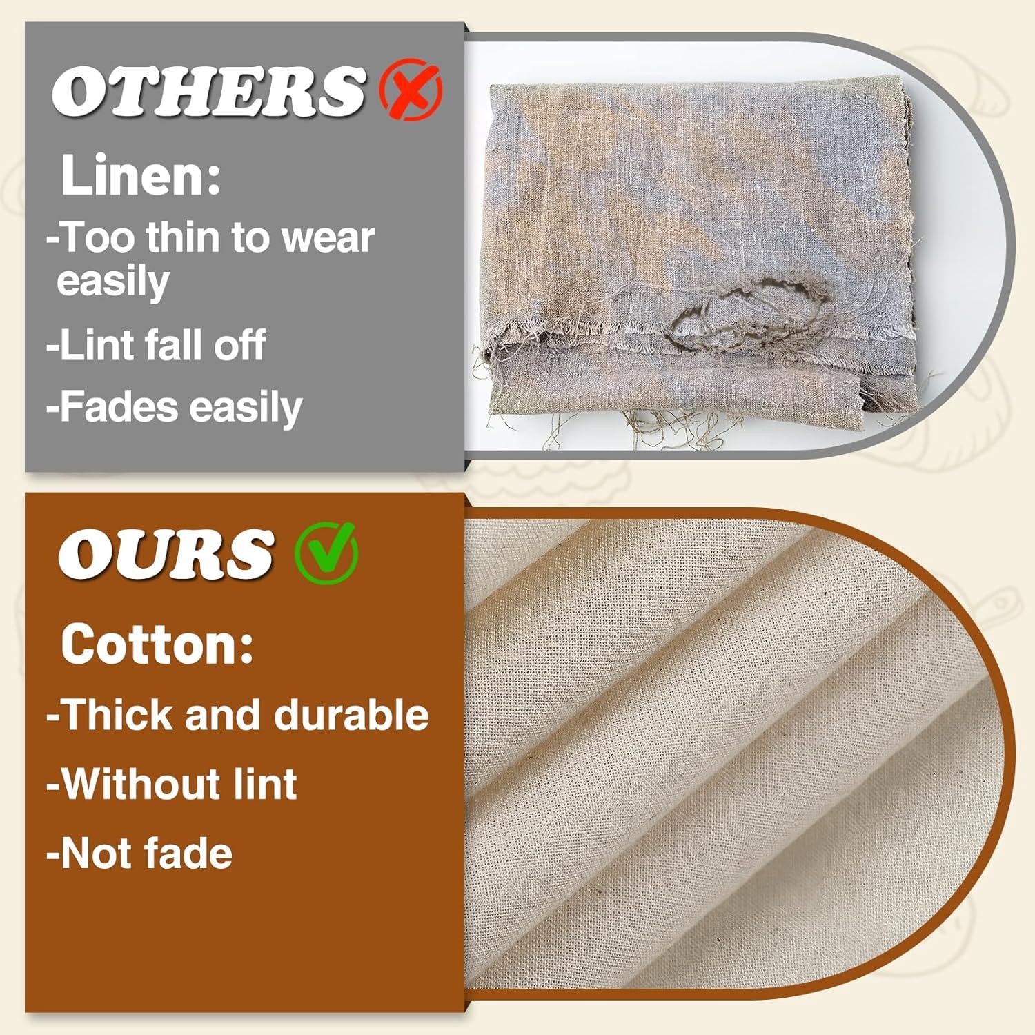 3 Toallas de Hornear Pan de Algodón ANPHSIN 71 cm Ecológicas