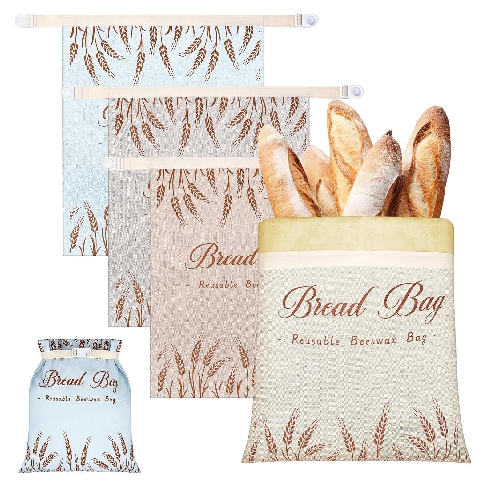 4 Bolsas de Pan de Cera de Abeja Bulyoou 33x43 cm Reutilizables