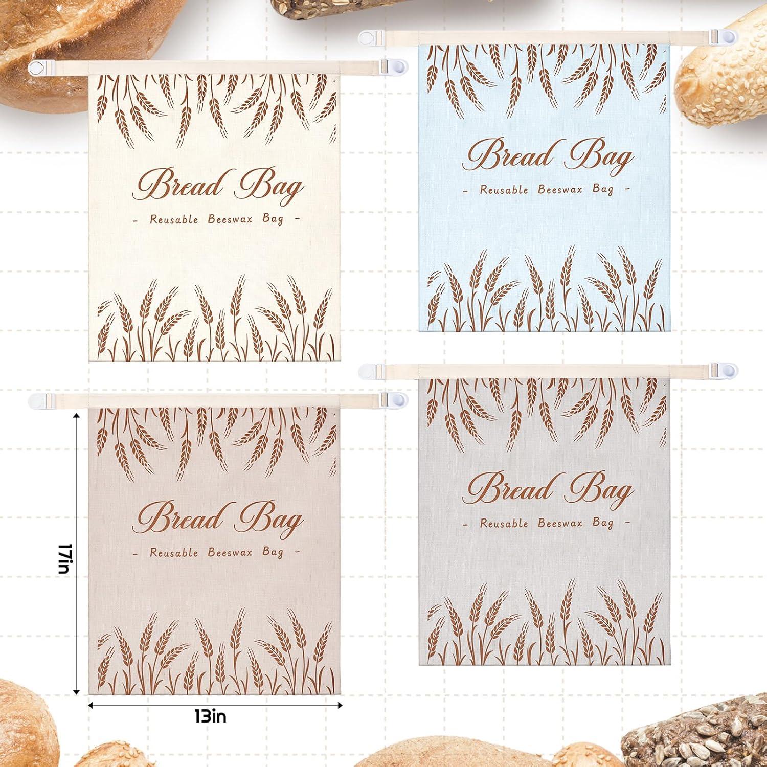 4 Bolsas de Pan de Cera de Abeja Bulyoou 33x43 cm Reutilizables