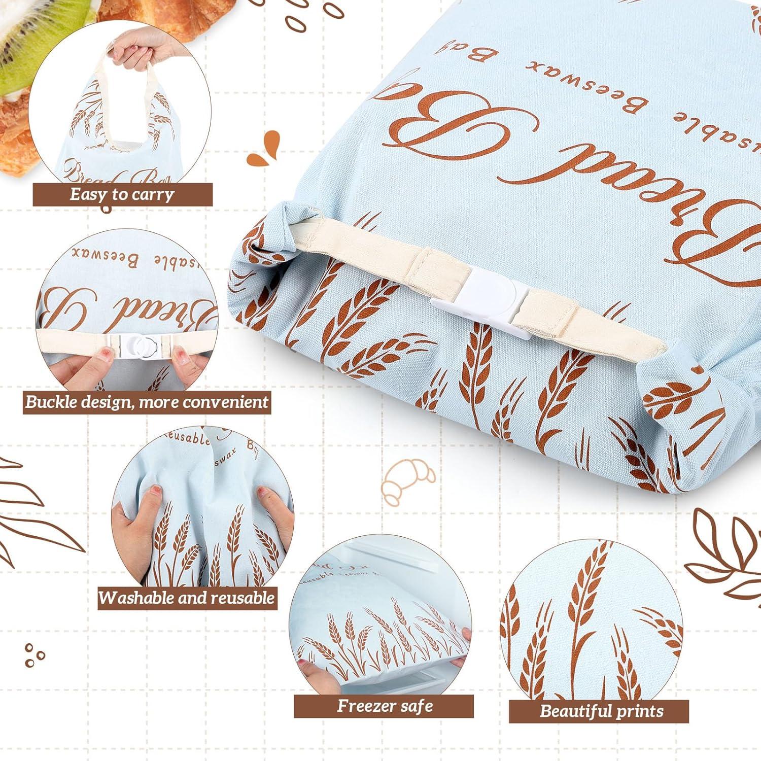 4 Bolsas de Pan de Cera de Abeja Bulyoou 33x43 cm Reutilizables