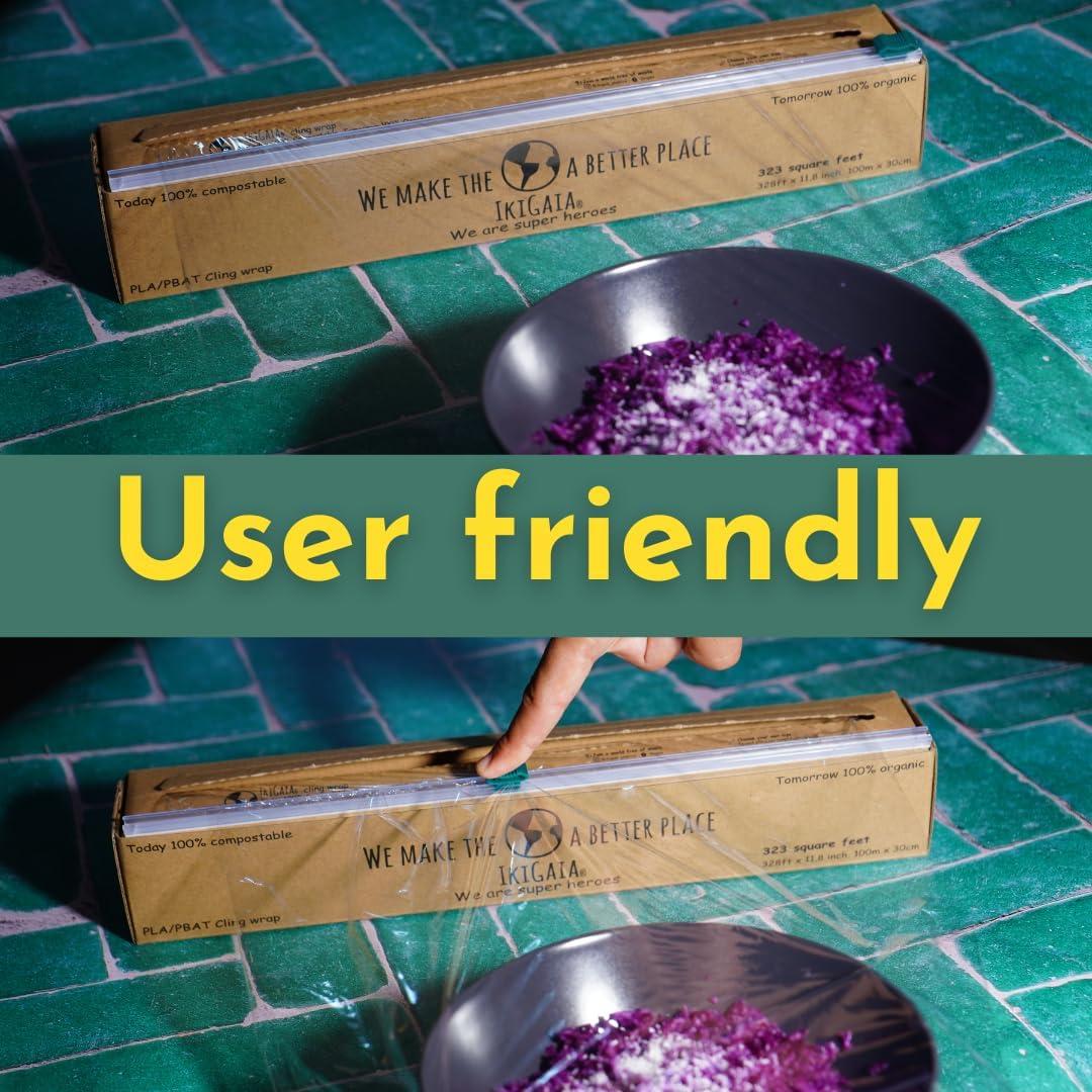 Dispensador de Envoltura Plástica Compostable Ikigaia 100.58m