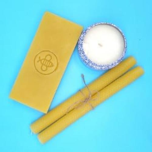 Bloque de Cera de Abeja 100% Natural - 0.45 kg - Grado Cosmético